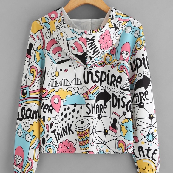 1 LEFT🔥HOST PICK🆕Graffiti Hoodie - Picture 2 of 8